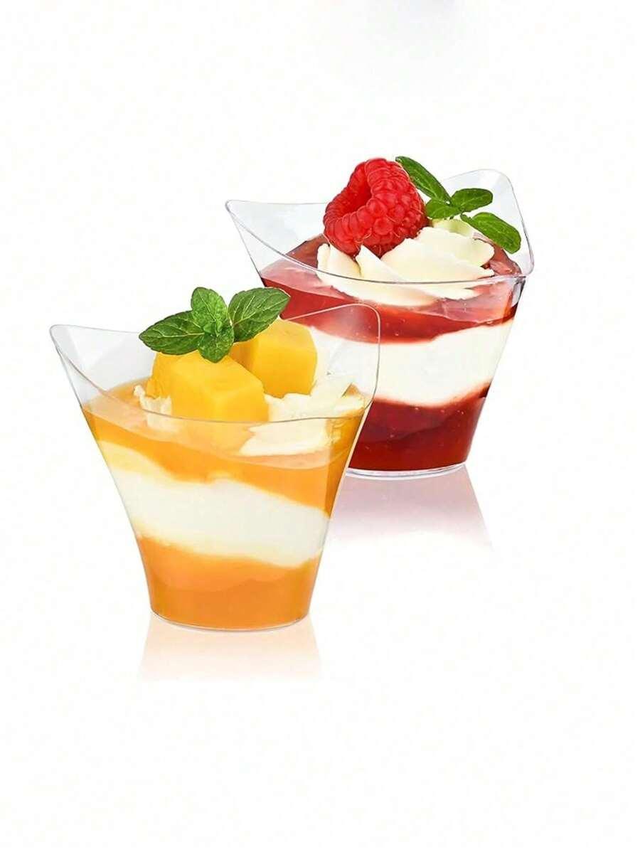 PLASTIKOWE PUCHARKI NA DESERY 4-PACK