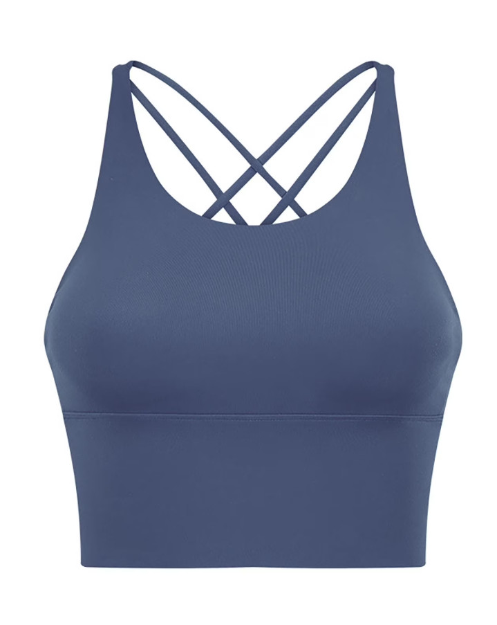NIEBIESKI TOP SPORTOWY 