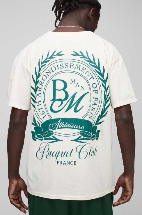 kremowy t-shirt print