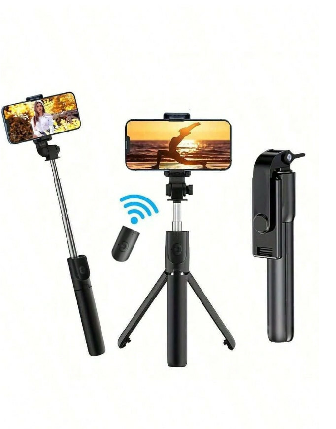 czarny selfie stick
