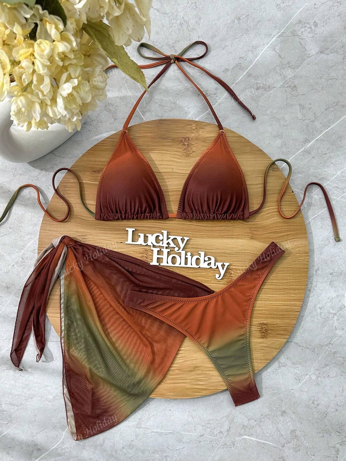 DWUCZĘŚCIOWY KOSTIUM KĄPIELOWY BIKINI SARONG