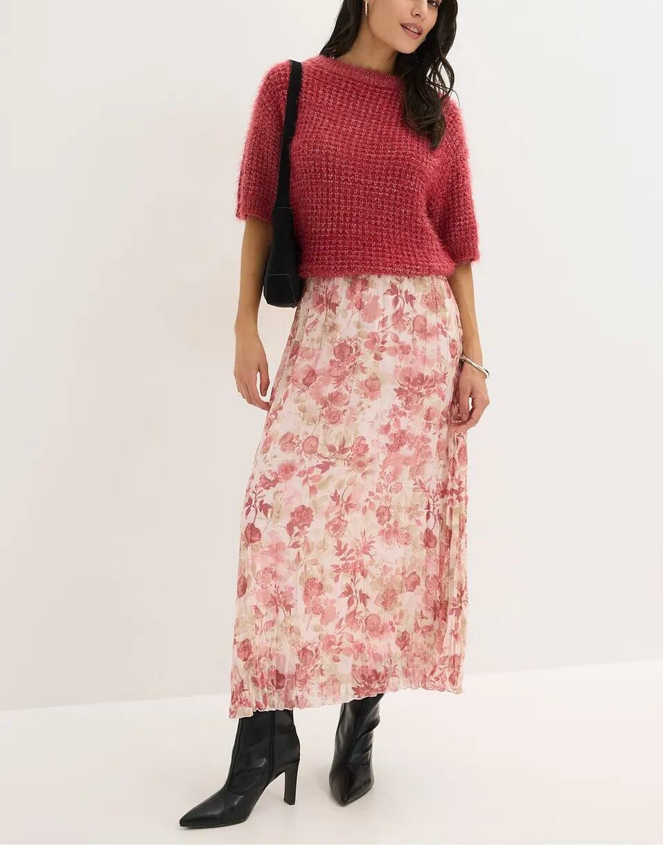 SWETER Z KRÓTKIM RĘKAWEM