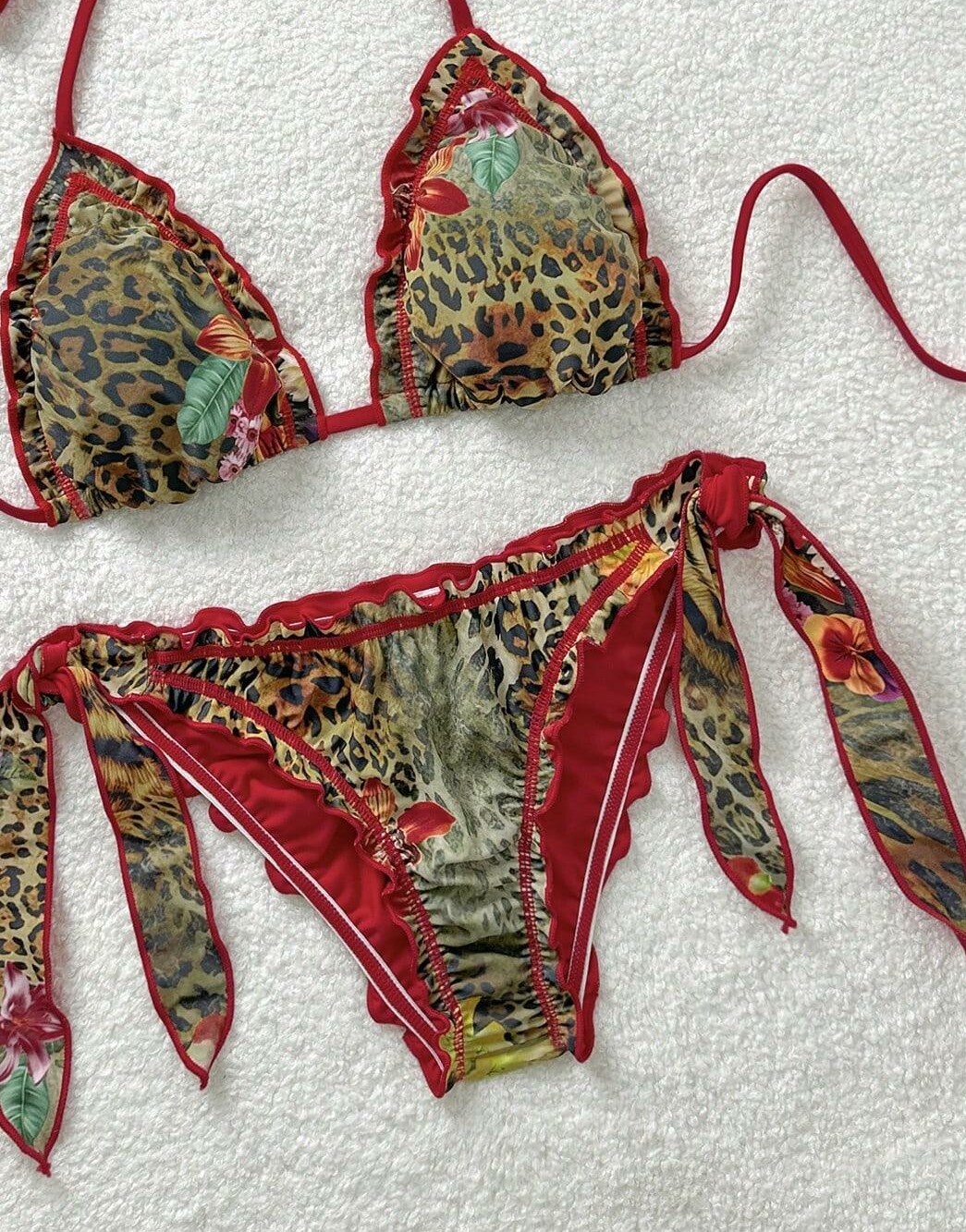 dół od bikini animal print 