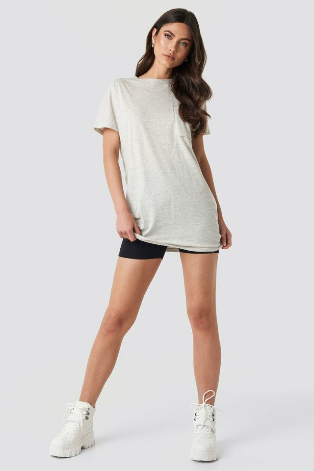SZARA MINI SUKIENKA BASIC