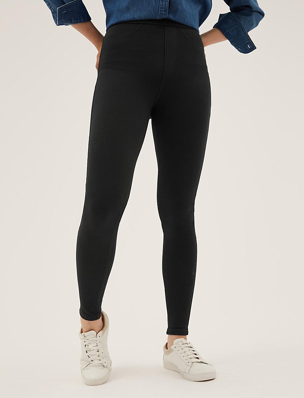 CZARNE SPODNIE T57-8768-Y0
