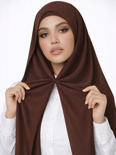 brązowa chusta hijab
