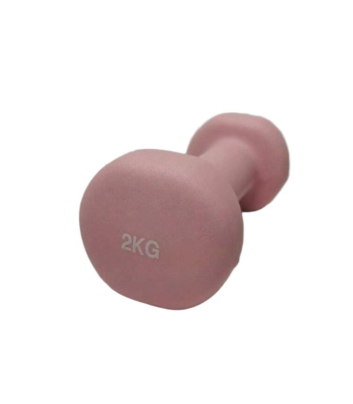 różowa hantla 2kg