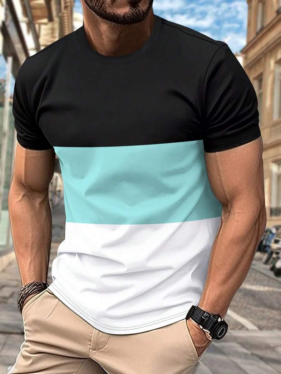 T0SHIRT Z KRÓTKIM RĘKAWEM ŁĄCZENIE