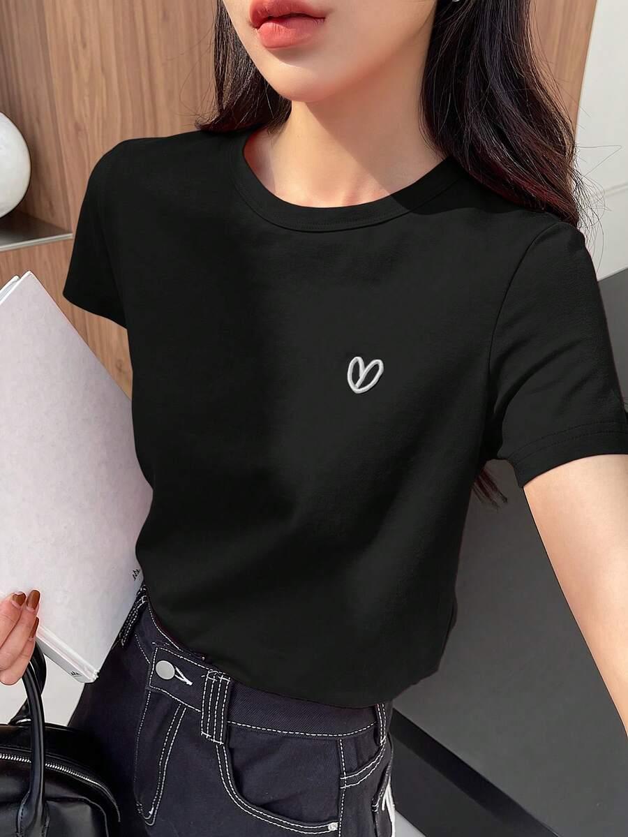 T-SHIRT OKRĄGŁY DEKOLT 