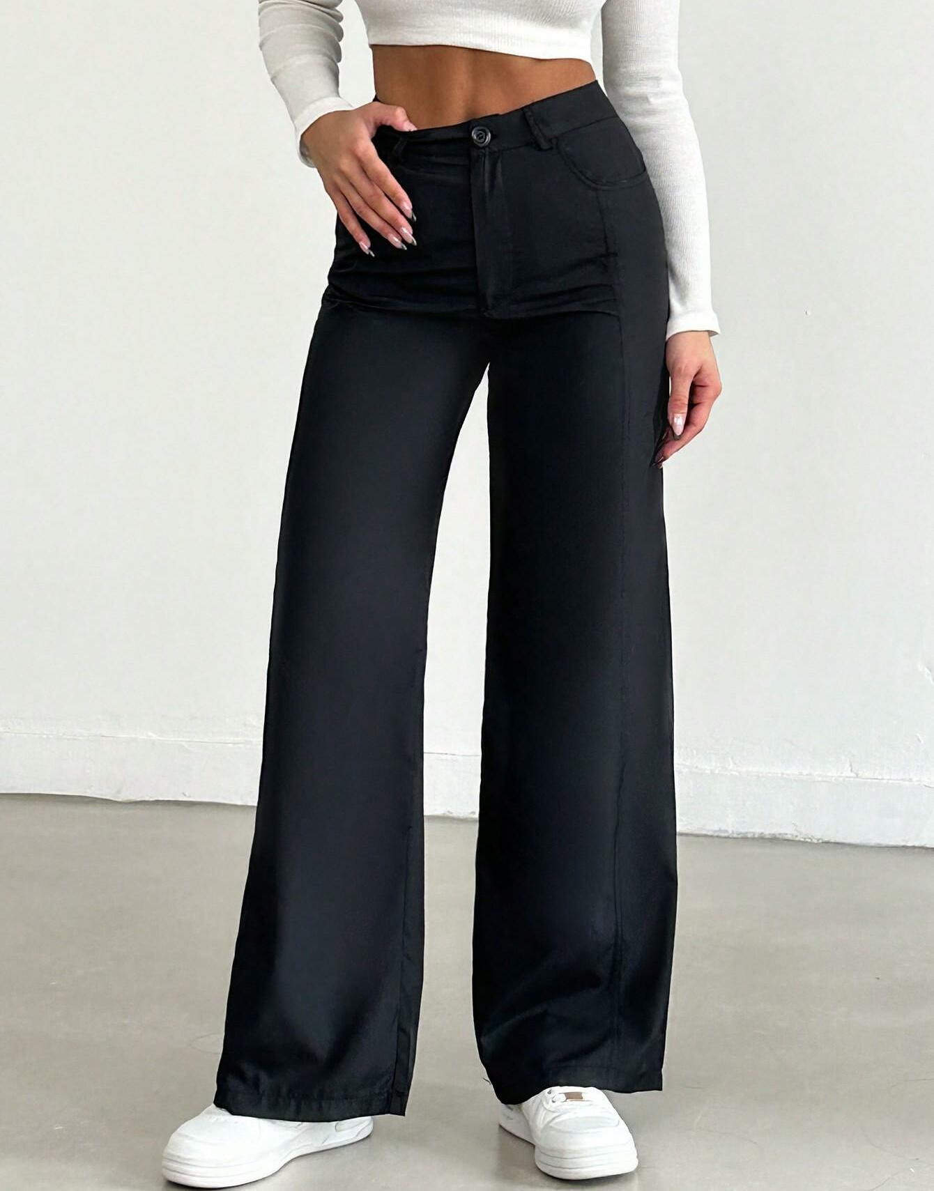 CZARNE SPODNIE CASUAL