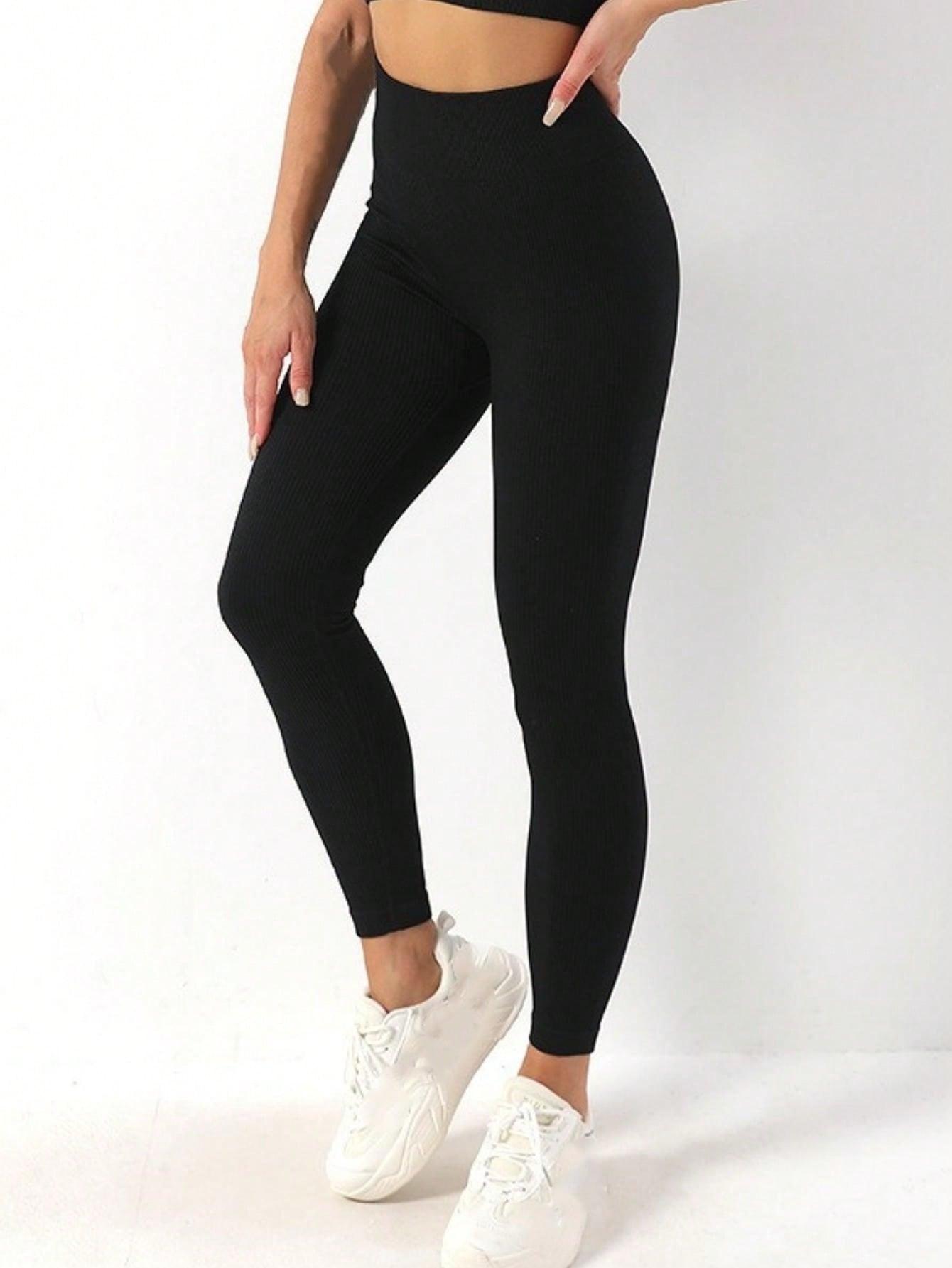 CZARNE LEGGINSY PRĄŻKI