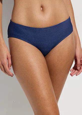 niebieski dół od bikini