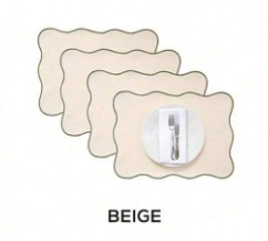 beżowe podkładki na stół