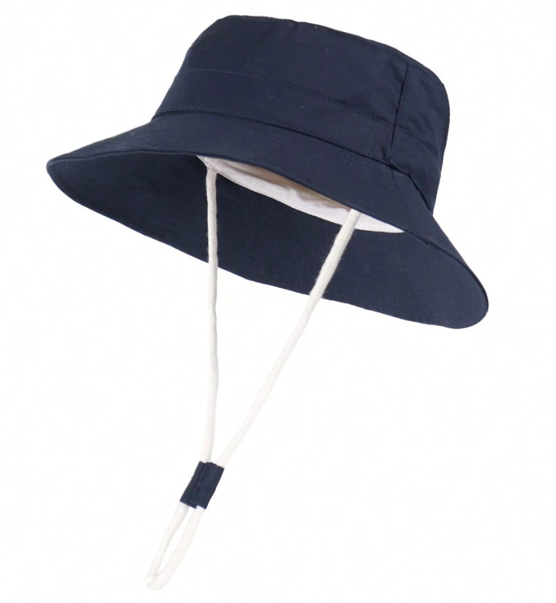 niebieski kapelusz casual