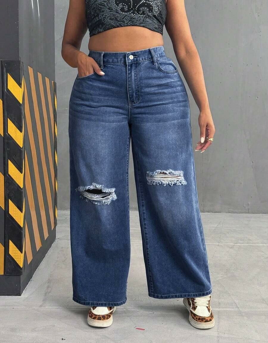 proste spodnie jeans