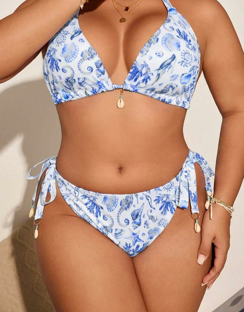 dół od bikini print