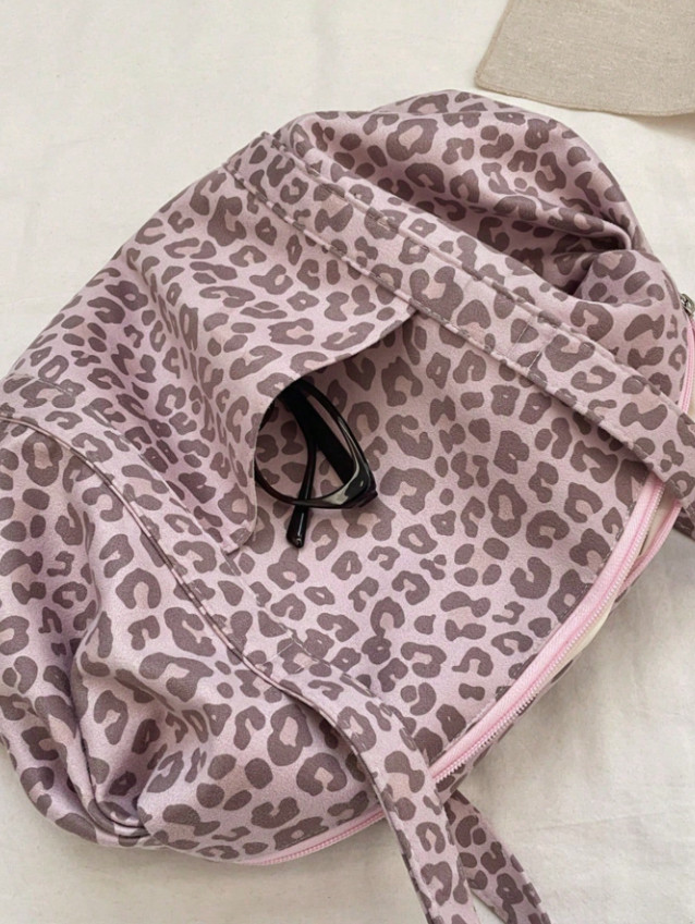 różowa TORBA ANIMAL PRINT