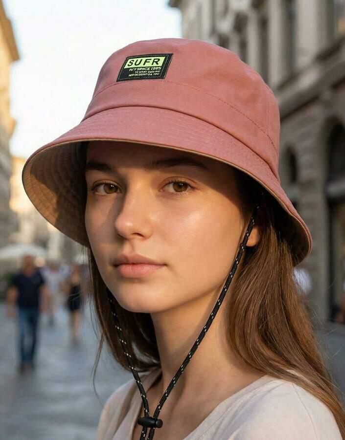 szara czapka bucket 