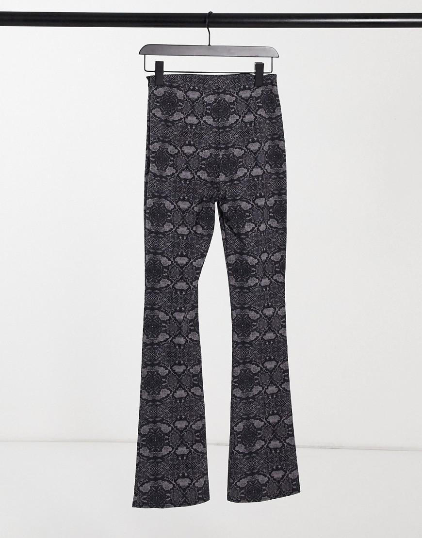 SPODNIE dzwony animal print