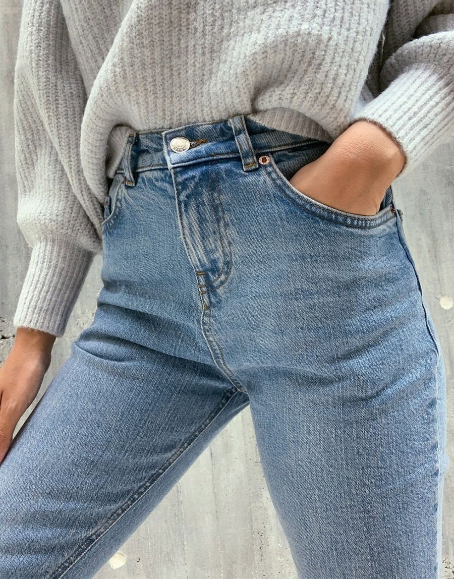 NIEBIESKIE SPODNIE JEANS 