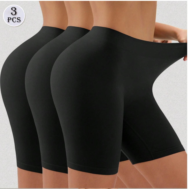 BEZSZWOWE CZARNE SPODENKI 3-PACK