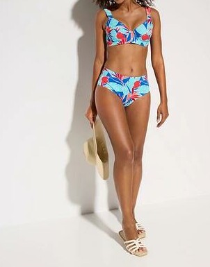DÓŁ OD BIKINI ROŚLINNY WZÓR