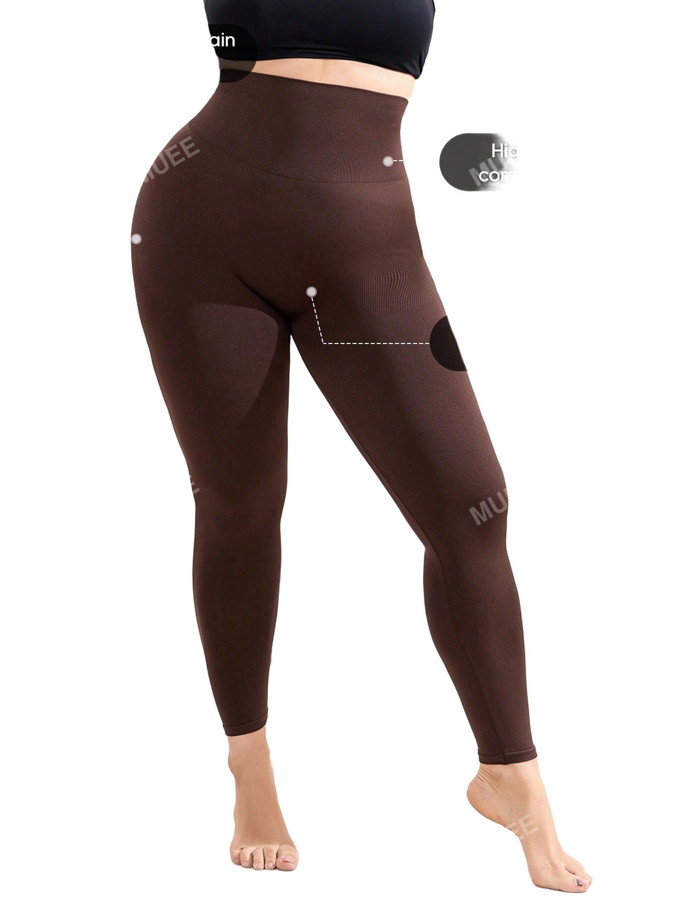 BRĄZOWE KLASYCZNE LEGGINSY 