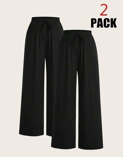 czarne spodnie 2-pack