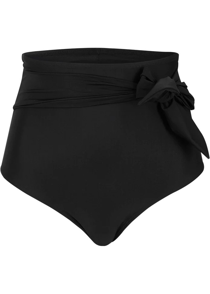 CZARNY DÓŁ OD BIKINI WIĄZANIE