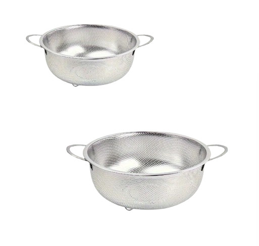durszlak ze stali nierdzewnej 2-pack