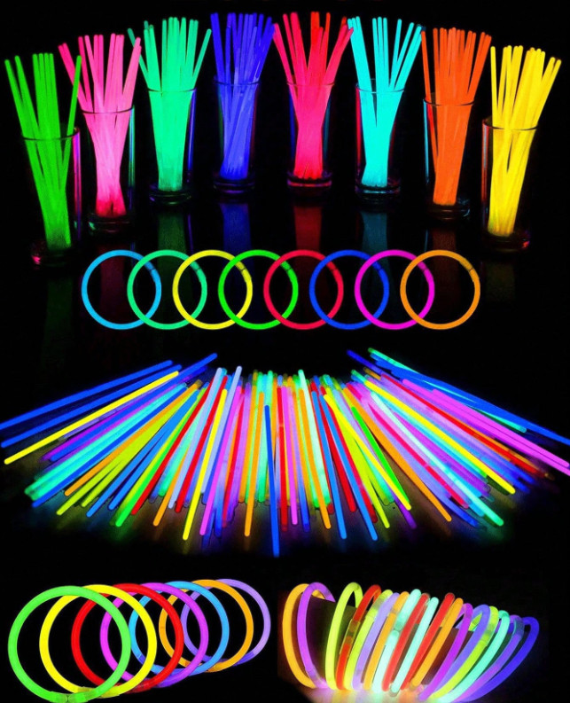 bransoletki fluorescencyjne 100-pack