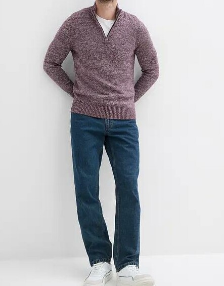 SWETER MĘSKI PLUS SIZE Z ZAMKIEM