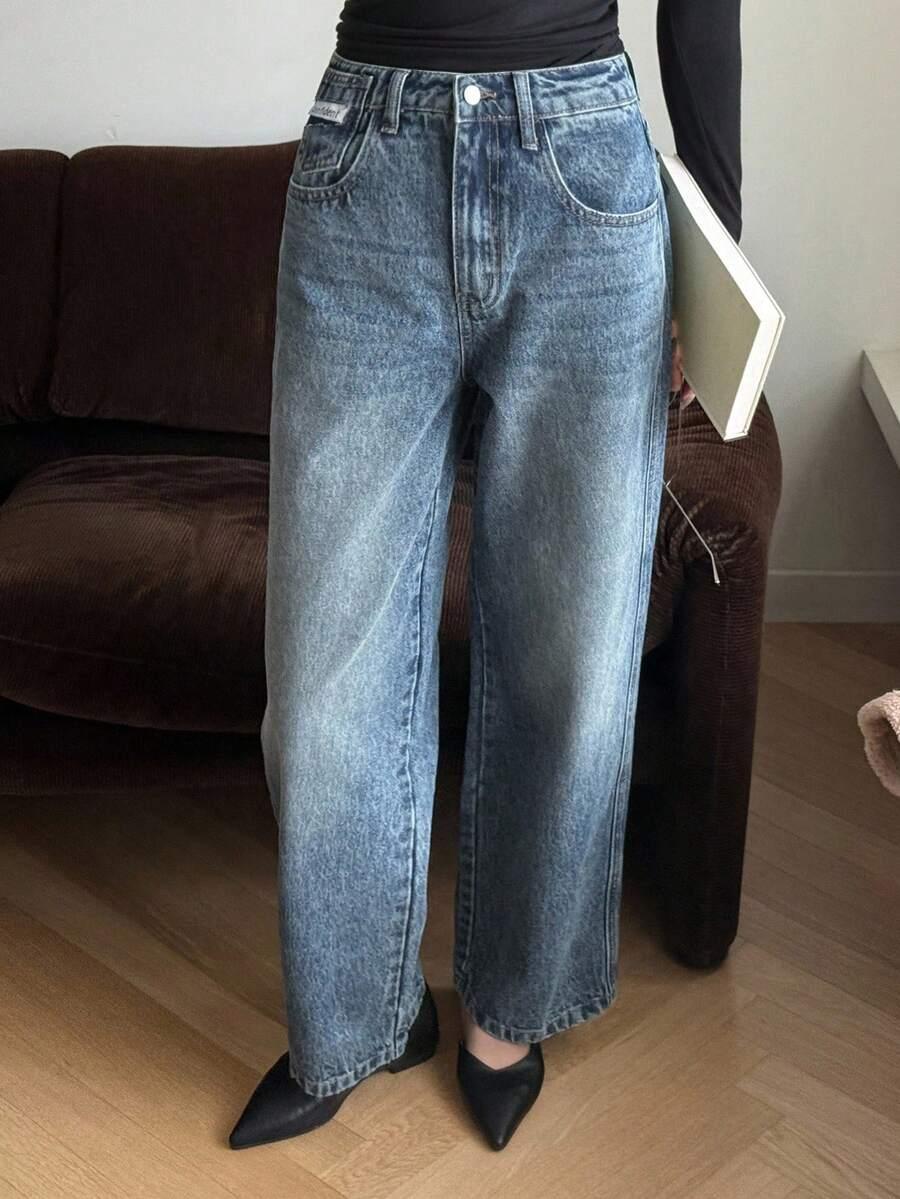 NIEBIESKIE SPODNIE JEANS