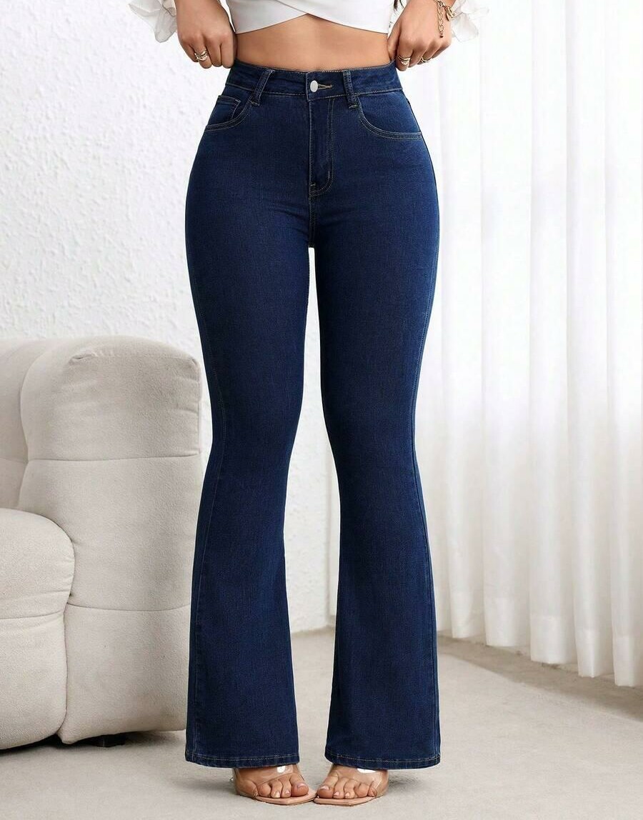 SPODNIE JEANS DZWONY