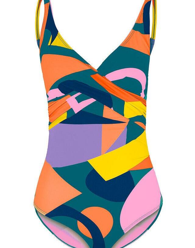 STRÓJ KĄPIELOWY JEDNOCZĘŚCIOWY DAMSKI FIGI PRINT