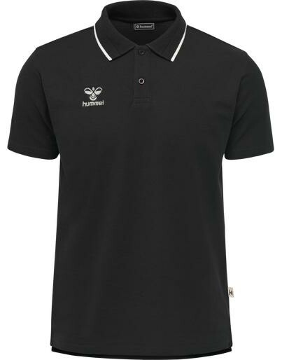 CZARNA KOSZULKA POLO Z KRÓTKIM RĘKAWEM LOGO