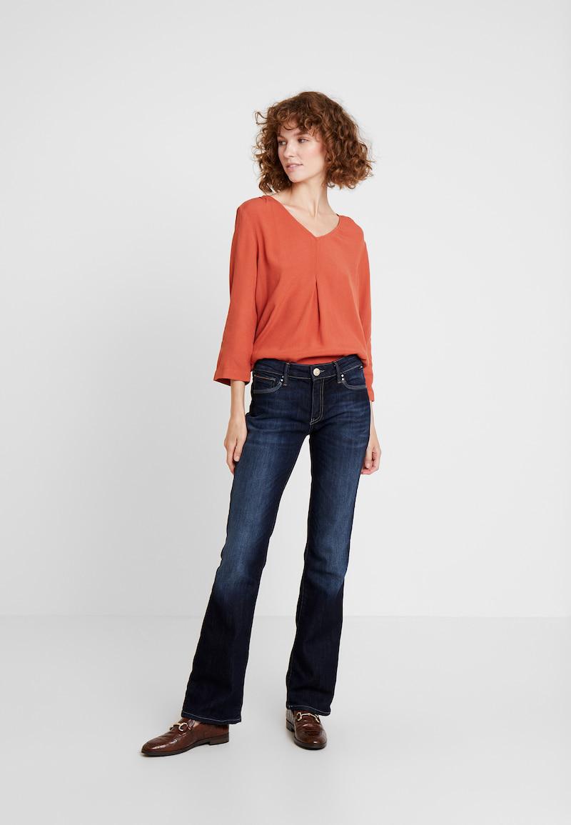 POMARAŃCZOWA BLUZKA V NECK