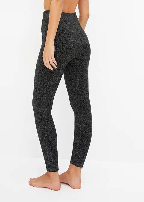 LEGGINSY Z POŁYSKUJĄCEGO MATERIAŁU 