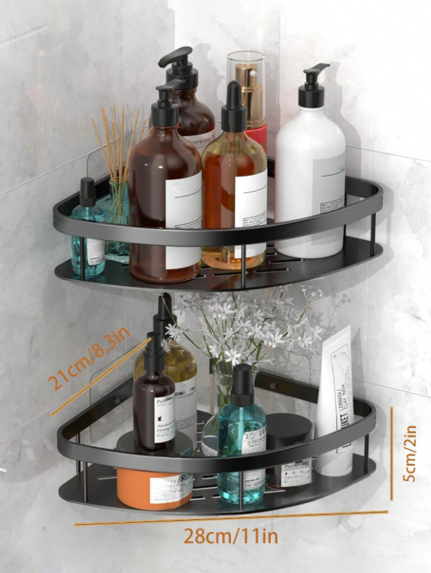NARAOŻNA PÓLKA POD PRYSZNIC 2-PACK