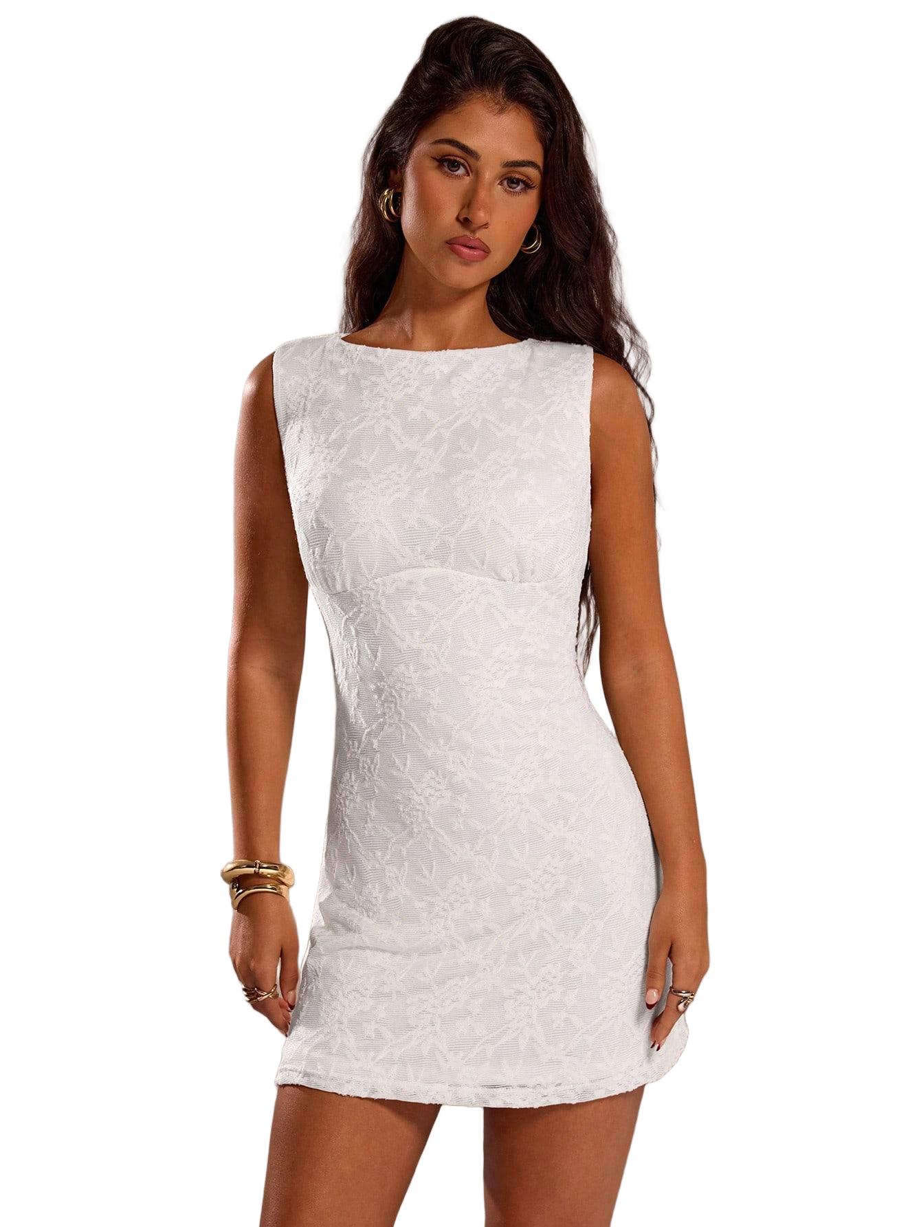 biała mini sukienka