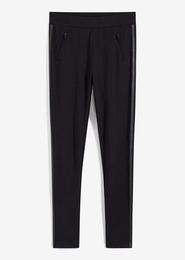 LEGGINSY Z WSTAWKAMI PO BOKACH