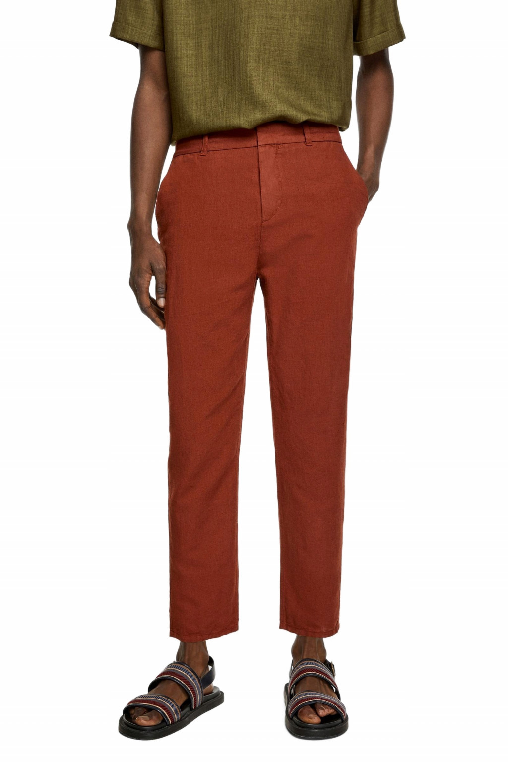LNIANE SPODNIE CHINOS