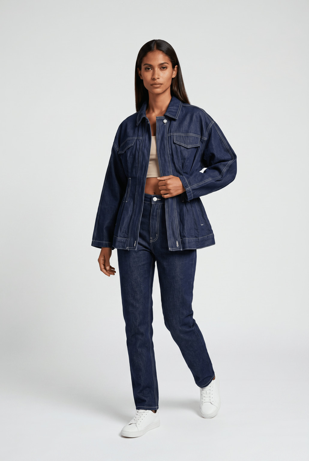 kurtka jeans zamek