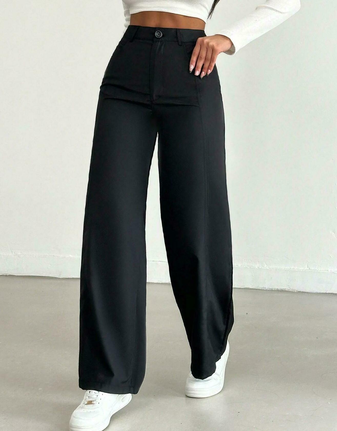 CZARNE SPODNIE CASUAL