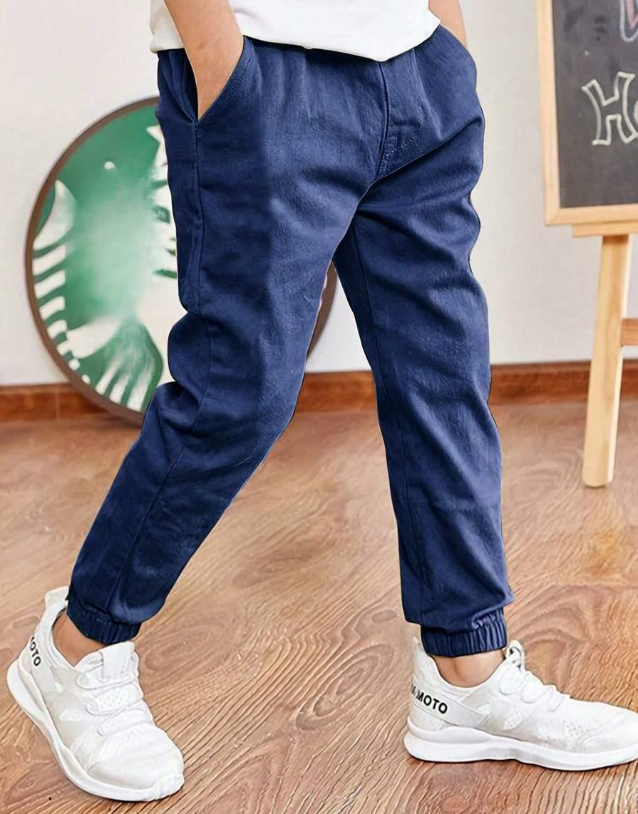 GRANATOWE SPODNIE JOGGER
