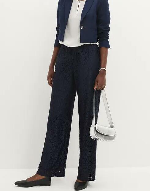 KORONKOWE SPODNIE PALAZZO PLUS SIZE 