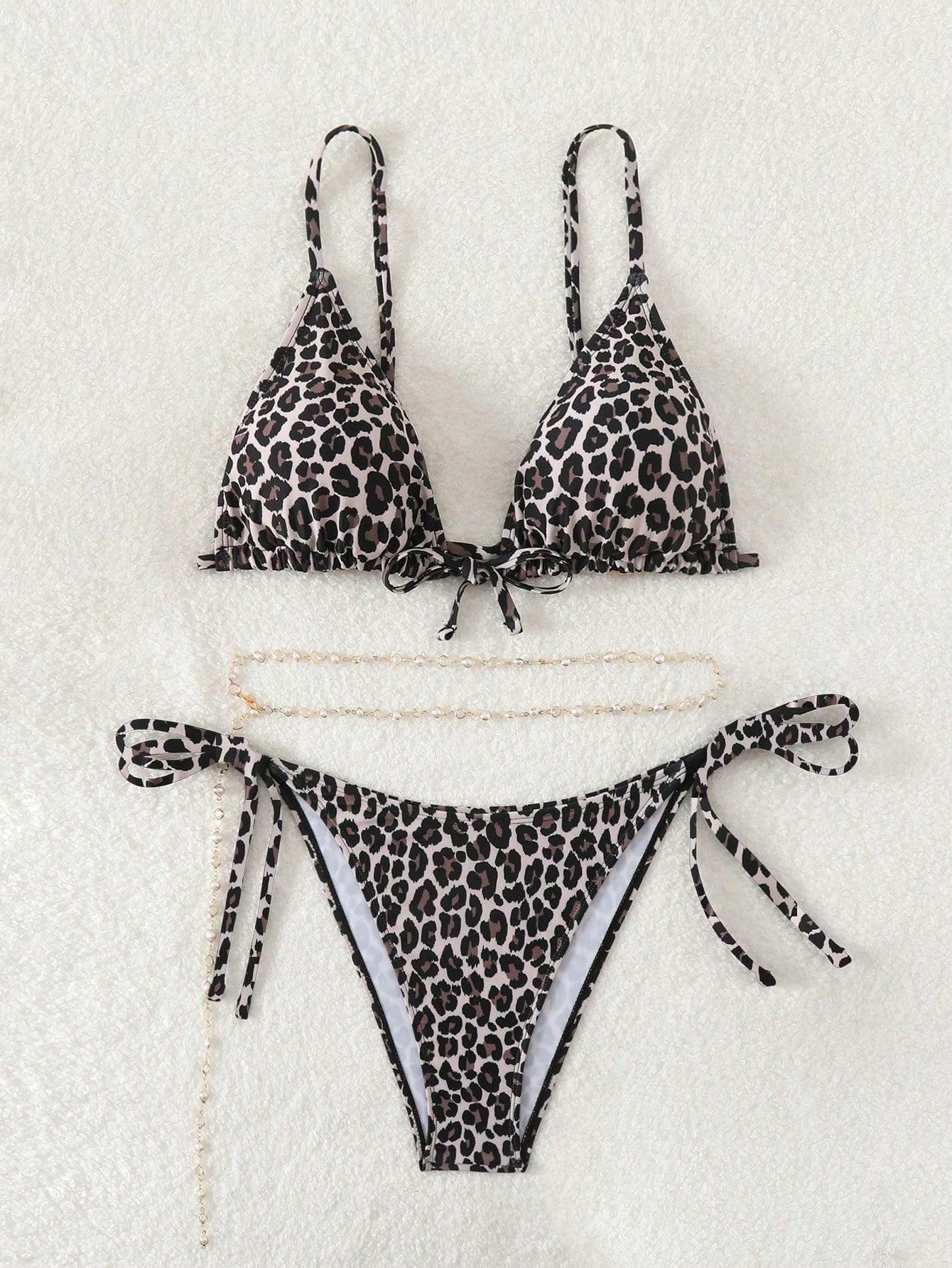 DWUCZĘŚCIOWY STRÓJ KĄPIELOWY ANIMAL PRINT