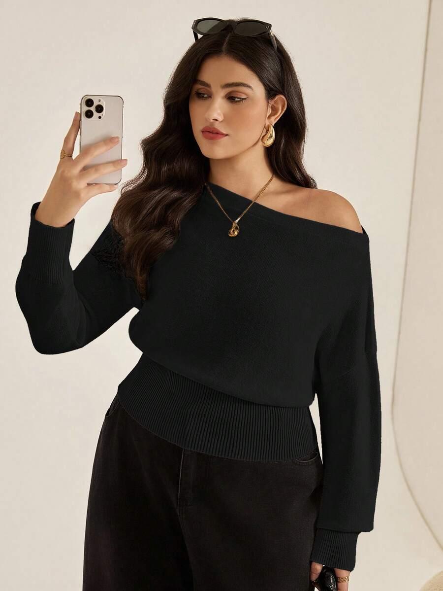 CZARNY SWETER CASUAL