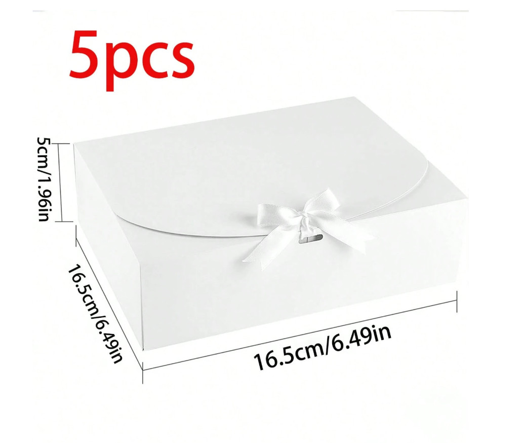 BIAŁE PUDEŁKO PREZENTOWE 5-pack