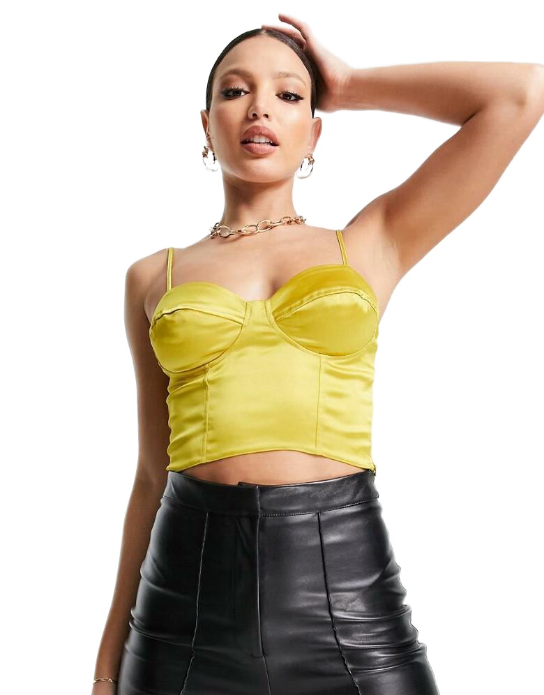 SATYNOWY CROP TOP